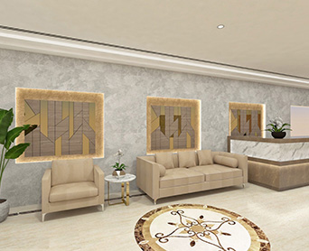 Lobby Design of Emirates garden 2 