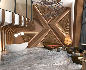 Reception Lobby Design For Marina Jwells